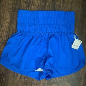 NWT Free People The Way Home shorts solid bright royal blue!